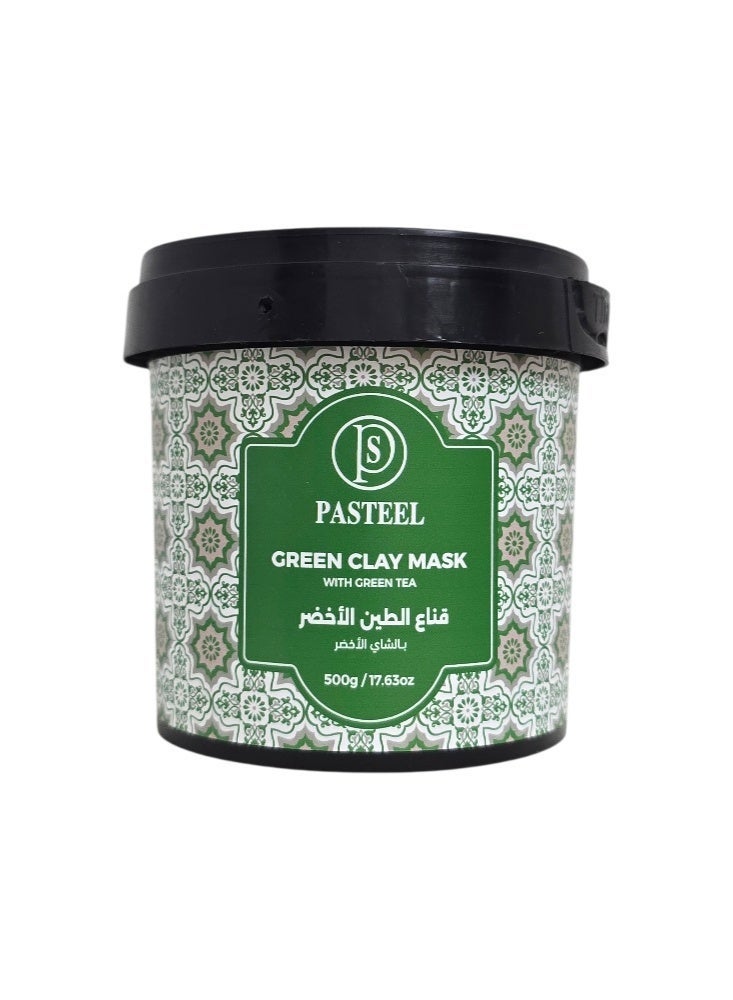 PASTEEL Green Clay Musk With Green Tea 500g - Image 1